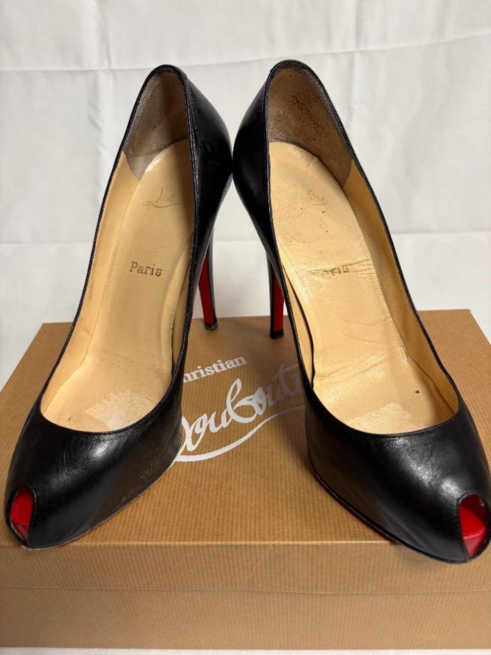Christian Louboutin Minibout 120 Capretto Black